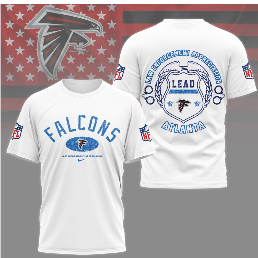 Atlanta Falcons Law Enforcement Appreciation LEAD T Shirt Atlanta Falcons Law Enforcement Appreciation LEAD T Shirt