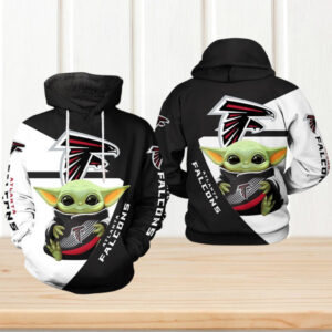 Atlanta Falcons NFL Baby Yoda Team NFL Hoodie