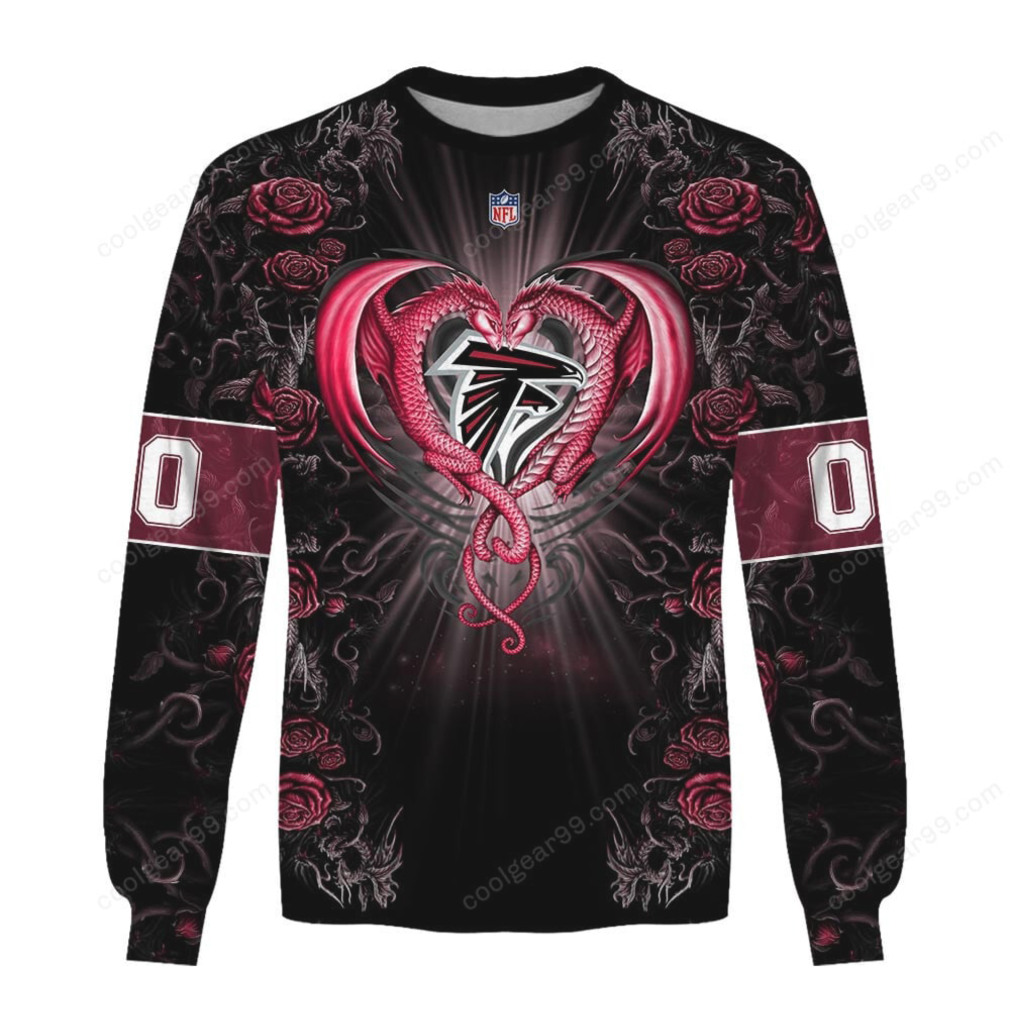 Atlanta Falcons NFL Rose Dragon Design Atlanta Falcons NFL Rose Dragon Design