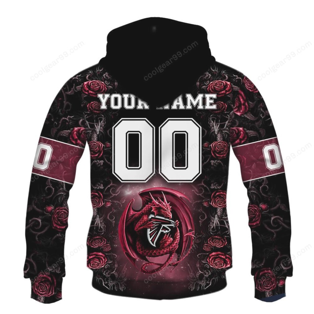 Atlanta Falcons NFL Rose Dragon Design Atlanta Falcons NFL Rose Dragon Design
