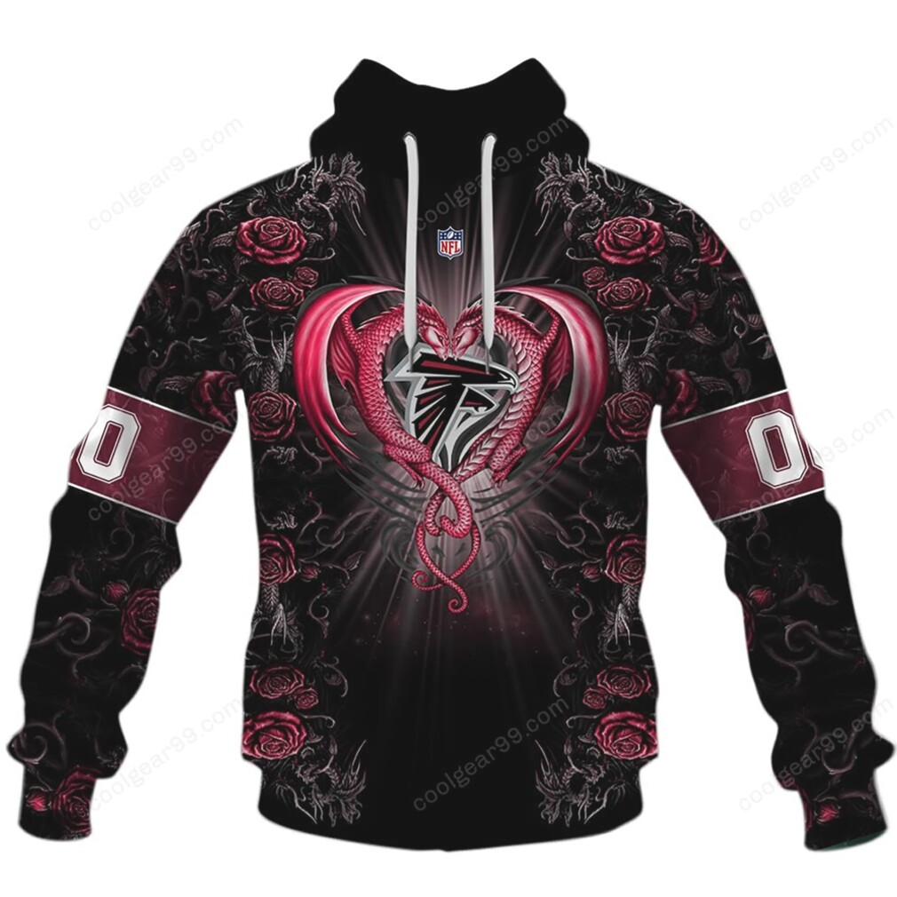 Atlanta Falcons NFL Rose Dragon Design Atlanta Falcons NFL Rose Dragon Design