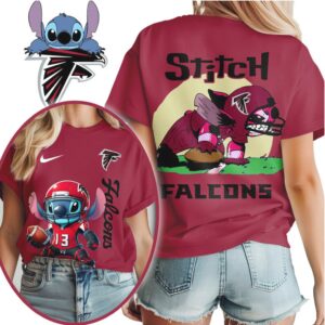 Atlanta Falcons Official NFL Stitch 3D Shirt