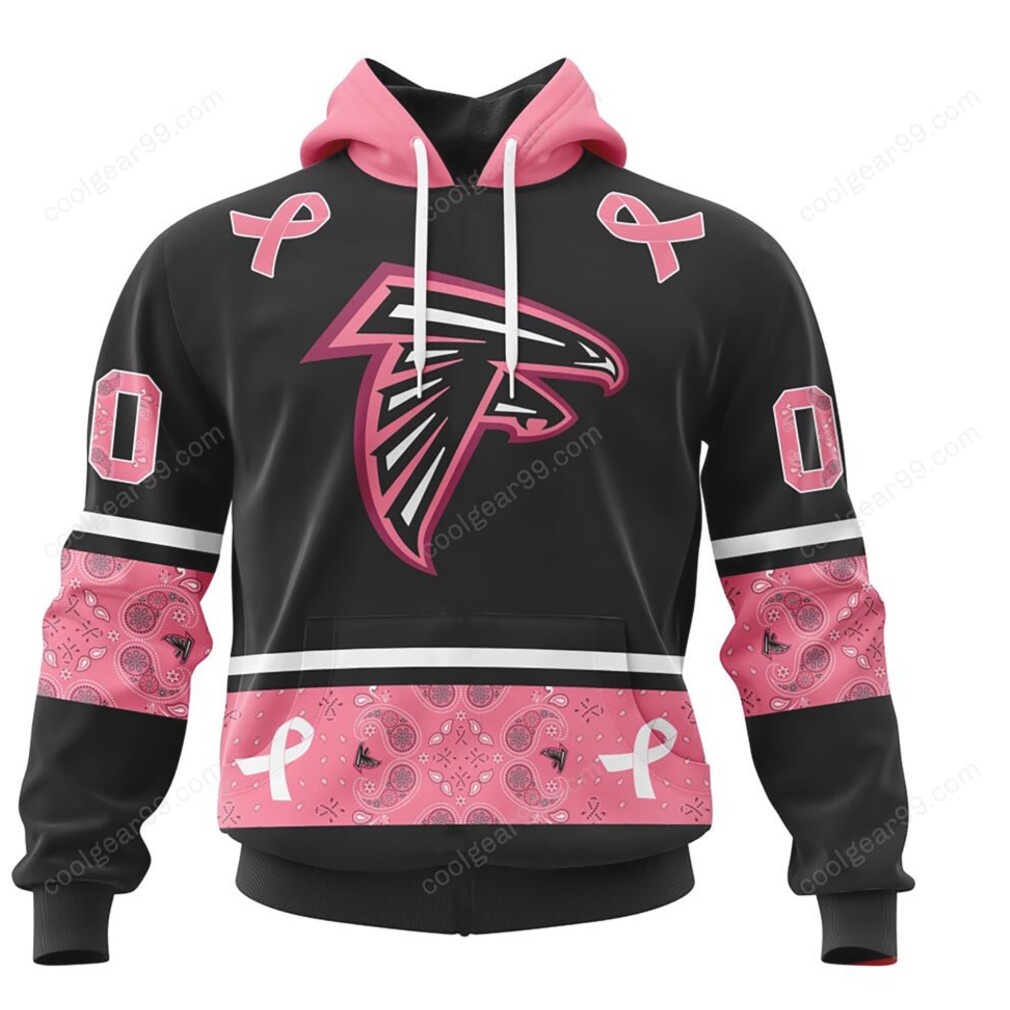 Atlanta Falcons Pink Power United Against Cancer NFL Hoodie Atlanta Falcons Pink Power United Against Cancer NFL Hoodie