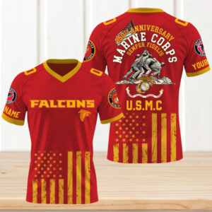 Atlanta Falcons x U.S Marine Corps 250th Year Anniversary Fan Gift Jersey