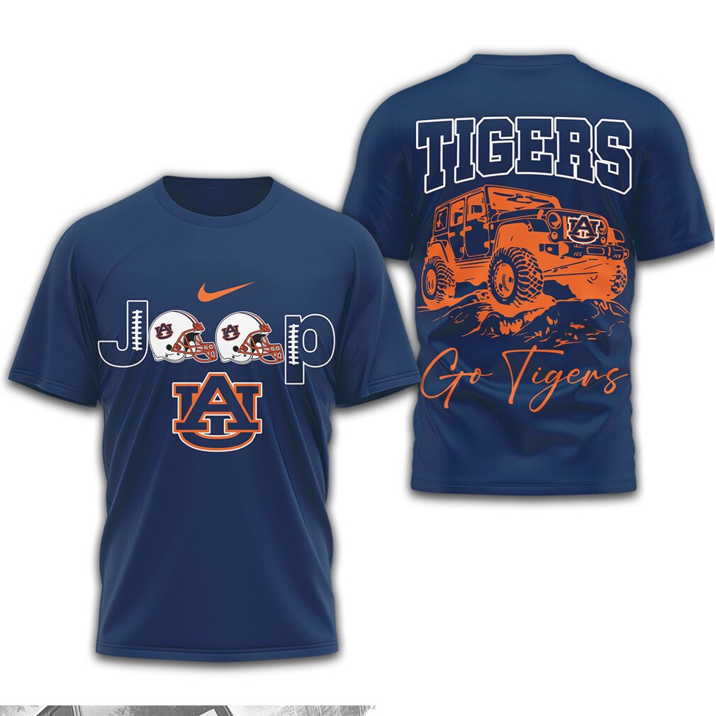 Auburn Tigers Jeep Off Road Style Gameday Fan Spirit Apparel Shirt Auburn Tigers Jeep Off Road Style Gameday Fan Spirit Apparel Shirt