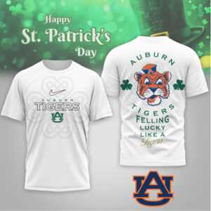 Auburn Tigers St. Patrick's Day Lucky Like A Tiger Mascot Fan