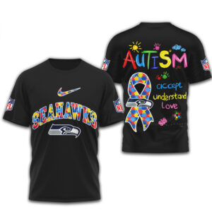 Autism Awareness Seattle Seahawks Accept Understand Love Puzzle Ribbon Support T Shirt Autism Awareness Seattle Seahawks Accept Understand Love Puzzle Ribbon Support T Shirt