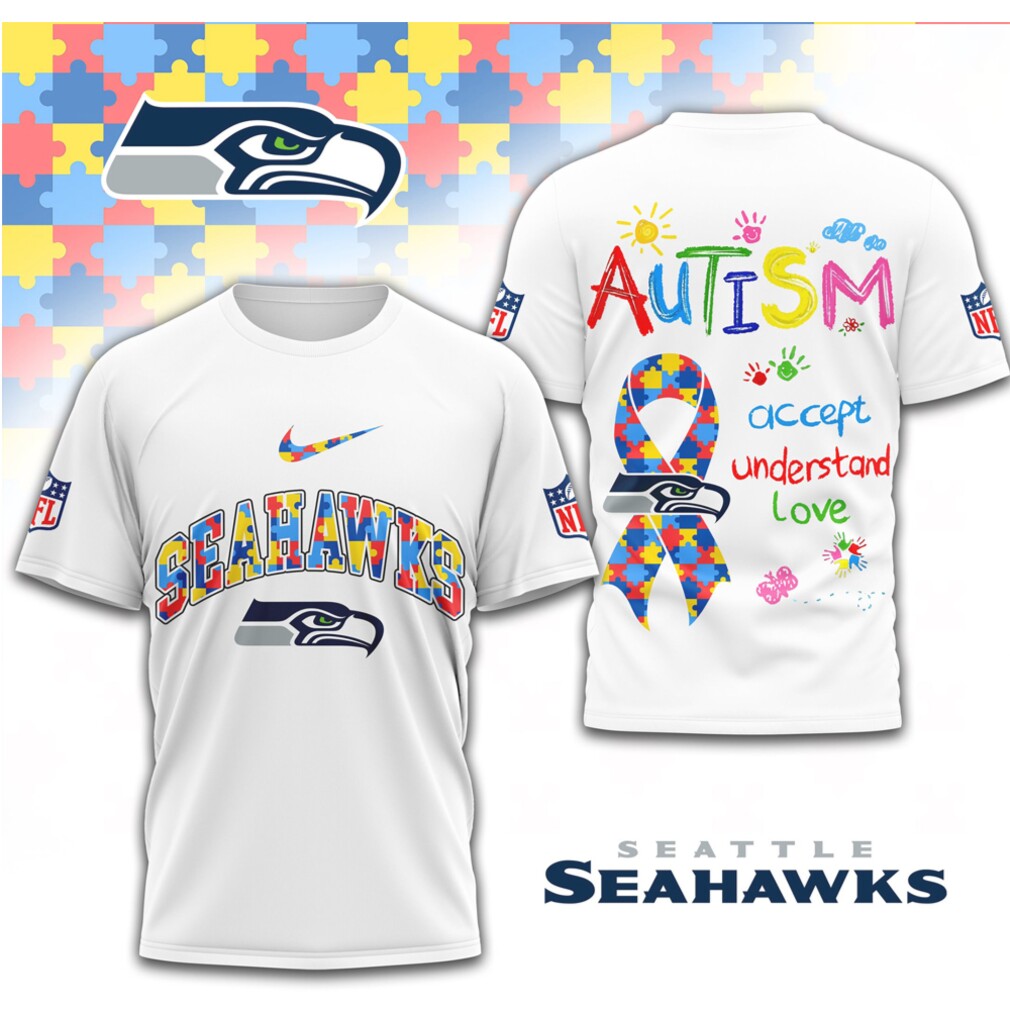 Autism Awareness Seattle Seahawks Accept Understand Love Puzzle Ribbon Support T Shirt Autism Awareness Seattle Seahawks Accept Understand Love Puzzle Ribbon Support T Shirt