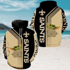 Baby Yoda Lovers New Orleans Saints 3d Hoodie Baby Yoda Lovers New Orleans Saints 3d Hoodie