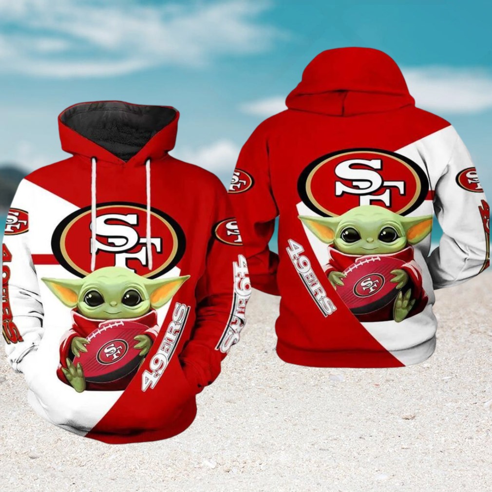 Baby Yoda Loves The San Francisco 49ers NFL Hoodie Baby Yoda Loves The San Francisco 49ers NFL Hoodie