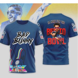 Bad Bunny Benito Bowl Super Bowl LX Cartoon T Shirt