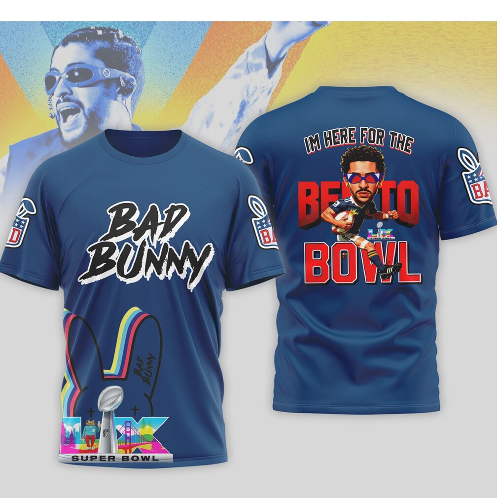 Bad Bunny Benito Bowl Super Bowl LX Cartoon T Shirt Bad Bunny Benito Bowl Super Bowl LX Cartoon T Shirt