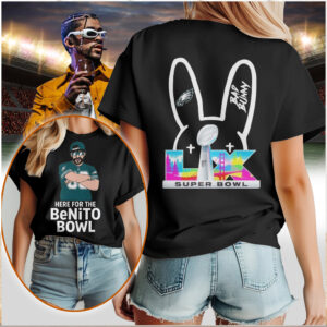 Bad Bunny Philadelphia Eagles Benito Bowl Super Bowl LIX High Intent T Shirt