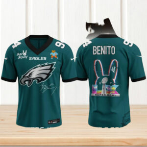 Bad Bunny Philadelphia Eagles Benito Bowl Super Bowl LX Halftime Show Jersey