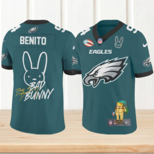 Bad Bunny Philadelphia Eagles Super Bowl LX Halftime Show Apple Music Jersey