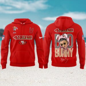 Bad Bunny Super Bowl 49ers NFL Hoodie Bad Bunny Super Bowl 49ers NFL Hoodie