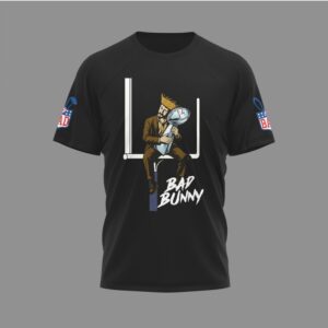 Bad Bunny Super Bowl LX Black Benito Bowl Signature T Shirt