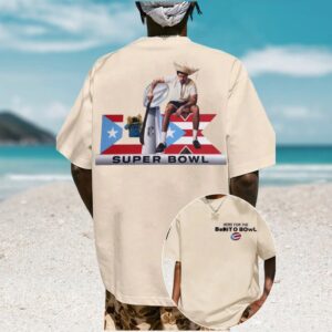 Bad Bunny Super Bowl LX Puerto Rico Flag Benito Bowl Sand T Shirt Bad Bunny Super Bowl LX Puerto Rico Flag Benito Bowl Sand T Shirt