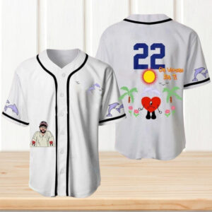 Bad Bunny Un Verano Sin Ti Baseball Heart Dolphin Beachwear Jersey