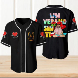 Bad Bunny Un Verano Sin Ti Baseball Jersey Heart Beach Apparel