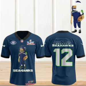 Bad Bunny x NFL Concho Collection Seattle Seahawks 12 Fan Jersey