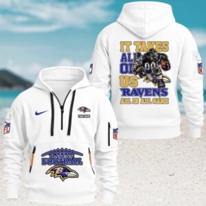 Baltimore Ravens All In All Game, Game Day NFL Football Hoodie Baltimore Ravens All In All Game, Game Day NFL Football Hoodie