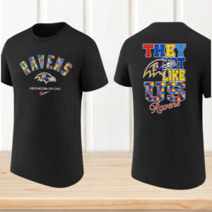 Baltimore Ravens Autism Awareness Month They Not Like Us Puzzle T Shirt Baltimore Ravens Autism Awareness Month They Not Like Us Puzzle T Shirt