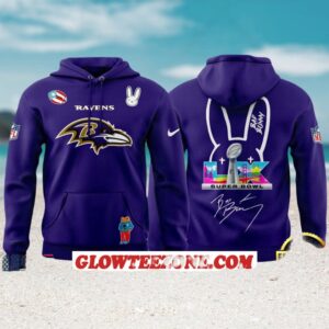 Baltimore Ravens Bad Bunny Super Bowl LX Purple Hoodie NFL Football Fan T Shirt Baltimore Ravens Bad Bunny Super Bowl LX Purple Hoodie NFL Football Fan T Shirt