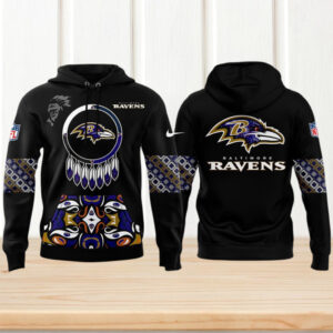 Baltimore Ravens Native American Heritage Month Game Day NFL Football Hoodie