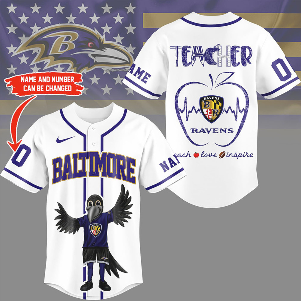 Baltimore Ravens Official NFL Teacher Appreciation Month Jersey Shirt Baltimore Ravens Official NFL Teacher Appreciation Month Jersey Shirt