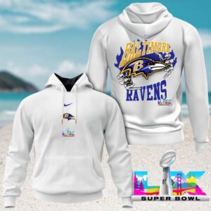 Baltimore Ravens Super Bowl LIX Game Day NFL Football Hoodie Baltimore Ravens Super Bowl LIX Game Day NFL Football Hoodie