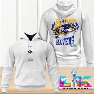 Baltimore Ravens Super Bowl LIX Game Day NFL Football Hoodie