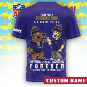 Baltimore Ravens x Scooby Doo Official 3D Shirt