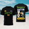 Seattle Seahawks Prostate Cancer Awareness Stronger Than Cancer Blue Ribbon Football T Shirt Seattle Seahawks Prostate Cancer Awareness Stronger Than Cancer Blue Ribbon Football T Shirt