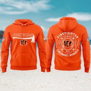 Bengals Firefighter NFL Football Hoodie Bengals Firefighter NFL Football Hoodie