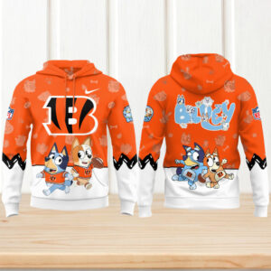 Bengals x Bluey Night Fan Football Hoodie