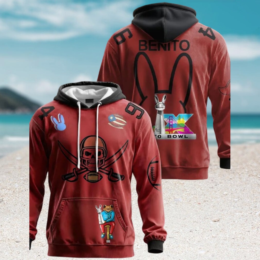 Benito Bowl Super Bowl LX Custom Red Hoodie Puerto Rico Fan Apparel Shirt Benito Bowl Super Bowl LX Custom Red Hoodie Puerto Rico Fan Apparel Shirt