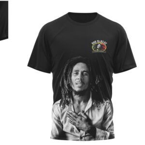 Bob Marley Happy Black History Month One Love Reggae Legend Portrait Graphic Fan Shirt