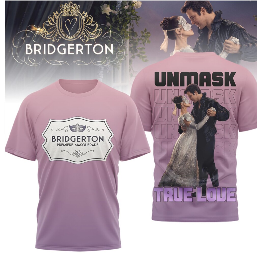 Bridgerton Premiere Masquerade Unmask True Love Vintage Style Aesthetic Lavender Graphic T Shirt Bridgerton Premiere Masquerade Unmask True Love Vintage Style Aesthetic Lavender Graphic T Shirt