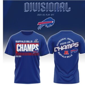 Buffalo Bills Divisional Round 2025 26 Champs NFL T Shirt Buffalo Bills Divisional Round 2025 26 Champs NFL T Shirt