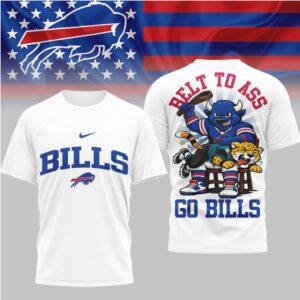 Buffalo Bills Football Official NFL BELT TO ASS 3D SHIRT
