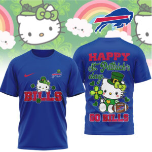 Buffalo Bills Hello Kitty St. Patrick’s Day Lucky Shamrock Football Fan T Shirt Buffalo Bills Hello Kitty St. Patrick’s Day Lucky Shamrock Football Fan T Shirt