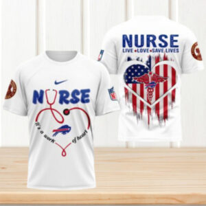 Buffalo Bills Official NFL Army Nurse Corps 125th Anniversary 3D Shirt Buffalo Bills Official NFL Army Nurse Corps 125th Anniversary 3D Shirt