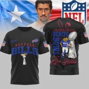 Buffalo Bills Official NFL Benito Bowl 3D Shirt