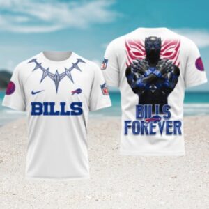 Buffalo Bills Official NFL Black Panther 3D Shirt
