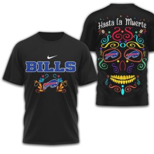 Buffalo Bills Official NFL Day of the Dead 3D Shirt