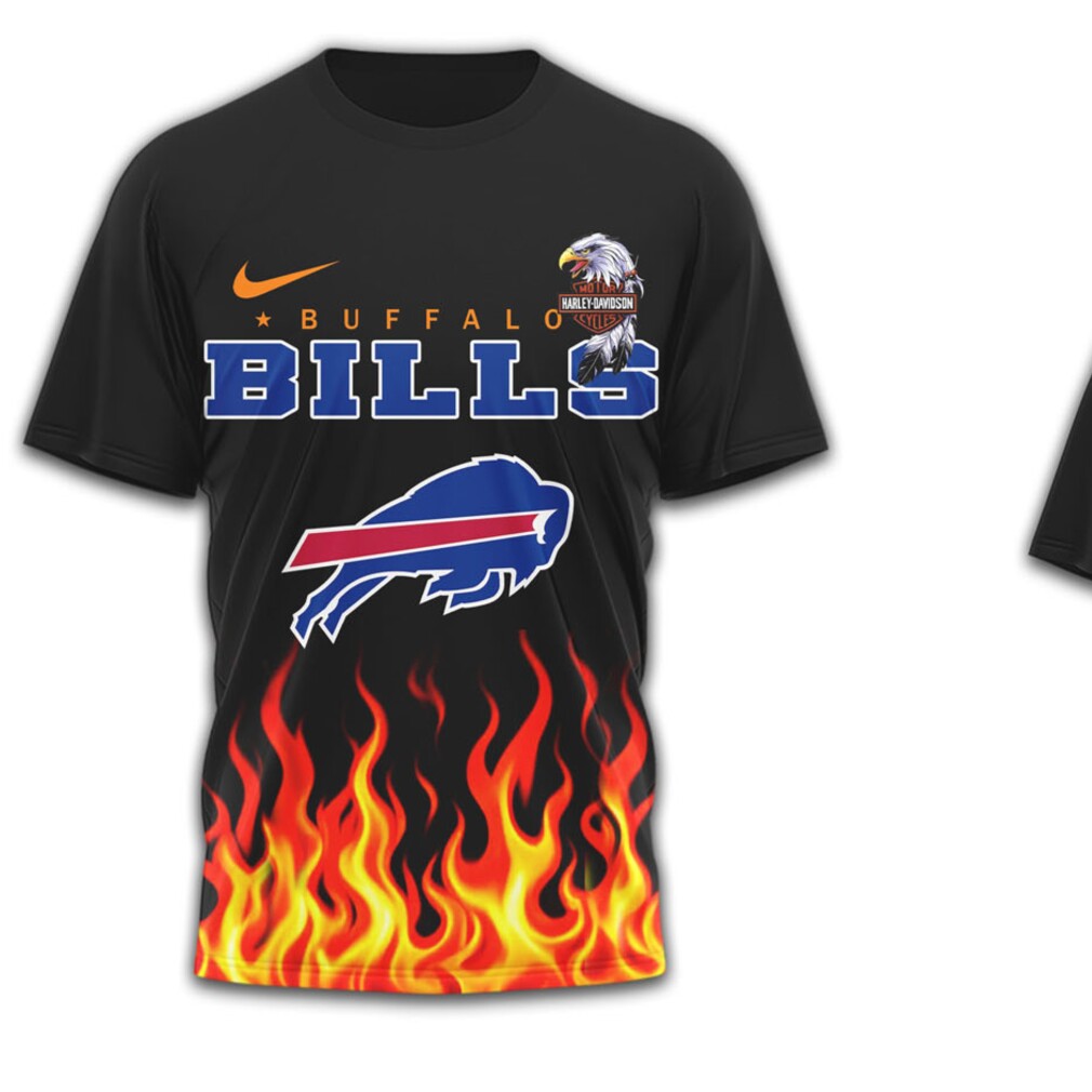 Buffalo Bills Official NFL Eagle Harley Davidson 3D Shirt Buffalo Bills Official NFL Eagle Harley Davidson 3D Shirt