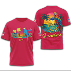 Buffalo Bills Official NFL It’s 5 O’clock Somewhere 3D Shirt Buffalo Bills Official NFL It’s 5 O’clock Somewhere 3D Shirt