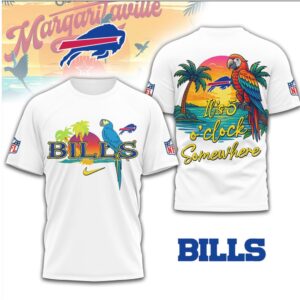 Buffalo Bills Official NFL It's 5 O'clock Somewhere 3D Shirt
