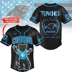 Carolina Panthers Official NFL Teacher Appreciation Month Jersey Shirt